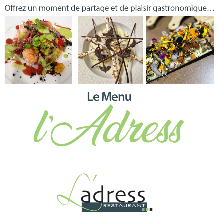 menu gastronomique restaurant