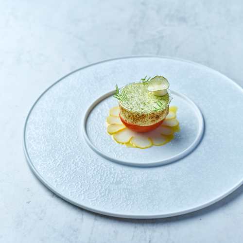 assiette restaurant gastronomique